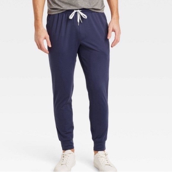 All in Motion Soft Stretch Jogger Pants Navy Blue M Fast Ship - Picture 1 of 15